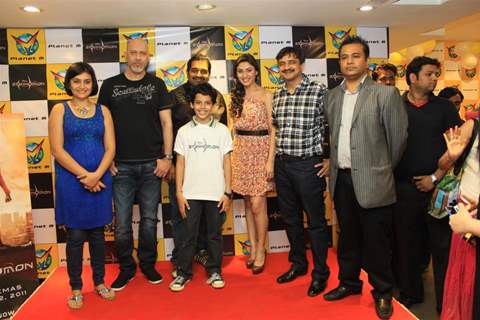 Cast and crew at Music launch of movie 'zokkomon' at Planet M, Churchgate, Mumbai