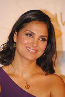 Lara Dutta during the first look of film ‘Chalo Dilli’ in Mumbai