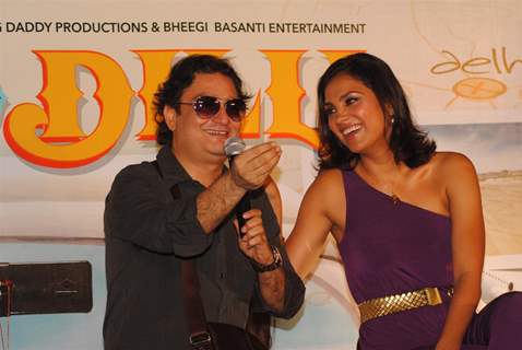 Vinay Pathak and Lara Dutta during the first look of film ‘Chalo Dilli’ in Mumbai