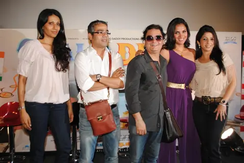 Vinay Pathak and Lara Dutta during the first look of film ‘Chalo Dilli’ in Mumbai