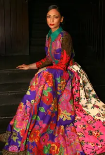A Model at the Wills Lifestyle Grand Finale collection preview by designer Sabyasachi Mukherjee in New Delhi on Mon 5 April 2011. .