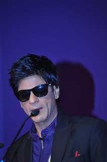 Shah Rukh Khan graces the KKR-Nokia tie-up media meet at the Taj Lands End