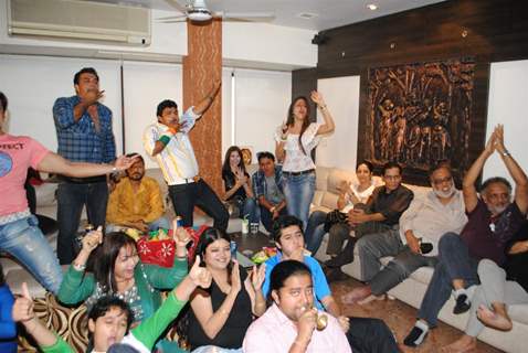 Director Anil Sharma hosted the cricket screening at his house