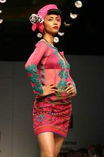 A models showcasing designer Rehane's creation at the Wills Lifestyle India Fashion Week autumn winter 2011,in New Delhi on Wed 6 April 2011. .