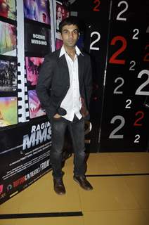Raj Kumar Yadav at first look launch of Ragini MMS at Cinemax, Mumbai
