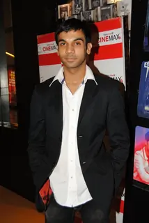 Raj Kumar Yadav at first look launch of Ragini MMS at Cinemax, Mumbai