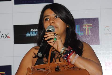 Ekta Kapoor at first look launch of Ragini MMS at Cinemax, Mumbai