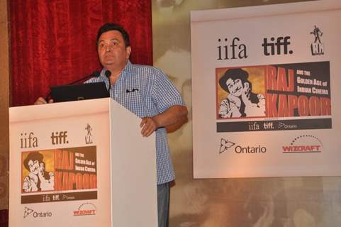 Rishi Kapoor at IIFA-Raj Kapoor event at JW Marriott, Juhu, Mumbai