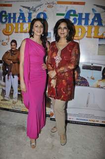 Zeenat Aman & Yana Gupta promote Chalo Dilli at Mehboob Studio, Mumbai. .