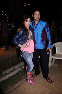 Rajeev Khandelwal & Soha Ali Khan on the sets of Soundtrack at Bandra, Mumbai