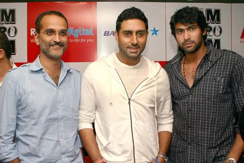 Abhishek Bachchan at Reliance Digital store to promote his film  &quot;Dum Maro Dum'', in New Delhi