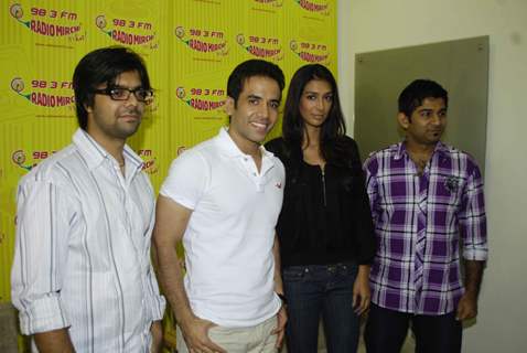 Tusshar Kapoor and Preeti Desai promote Shor in the City on Radio Mirchi at Lower Parel, Mumbai