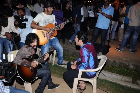 Rajeev Khandelwal on the sets of Soundtrack at Bandra, Mumbai