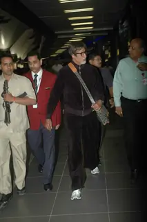 Amitabh Bachchan returns from Poland visit