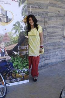 Ekta Kapoor promotes her Marathi Movie at Plaza, Mumbai. .