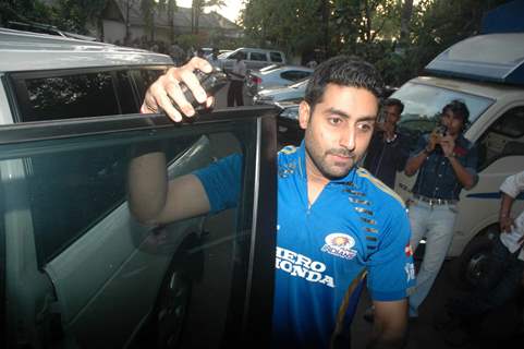 Abhishek Bachchan promotes GAME with Rana Duggabatti Dum Maro Dum on the sets of Maryada Juhu