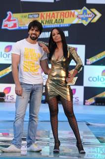 Kashmera Shah and Sumit Suri at Press conference of Fear Factor Khatron Ke Khiladi Season 4