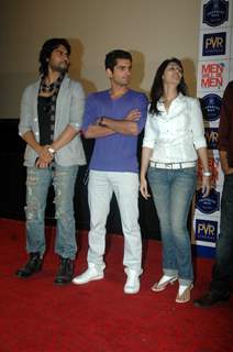 Gaurav, Rahil and Zeenal at 'Men Will Be Men' film press meet at PVR