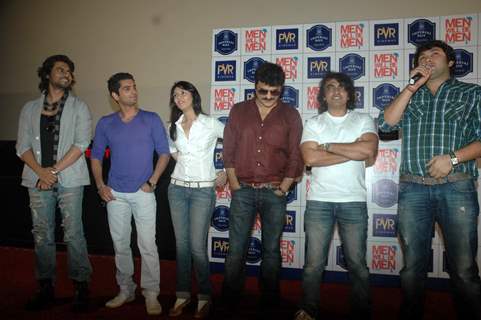 Cast and Crew at 'Men Will Be Men' film press meet at PVR