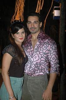 Abhinav Shukla at Debina Bonnerjee bday bash at Madh with Retro Theme