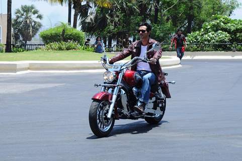 Arjun Rampal launches Garware Motors Hyosung Super bikes at Taj Lands End. .