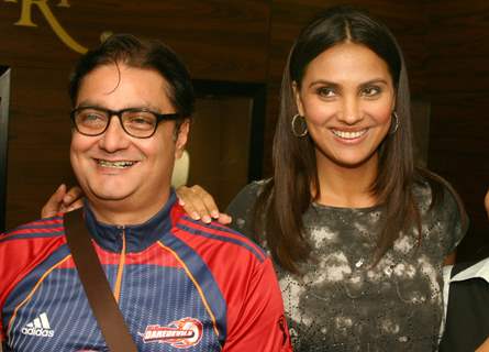 Lara Dutta and Vinay Pathak at the unveiling of Gitanjali's new Jewellery collection,in New Delhi