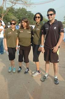 Celeb at BSA Cyclothon, Bandra. .