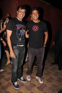 Madhur Bhandarkar and Farhan Akhtar at launch of Ameesha Patel's production house Aurus