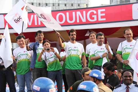 Javed Jaffery at BSA Hercules India Cyclothon, Bandra