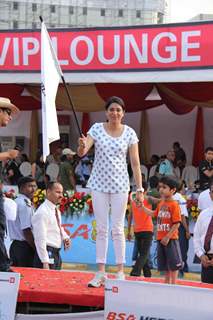 Priya Dutt at BSA Hercules India Cyclothon, Bandra