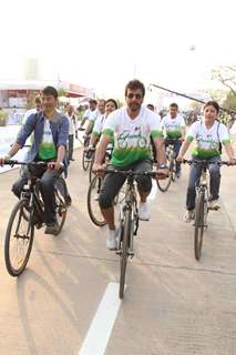 Javed Jaffery at BSA Hercules India Cyclothon, Bandra