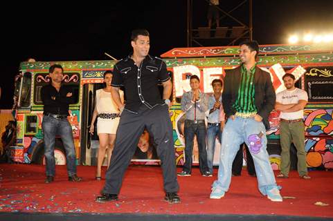 Salman Khan and Asin at 'Ready' music launch at Film City. .