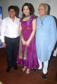 Deepshikha Nagpal and Johny Lever at Dada Saheb Phalke Awards Press Conference