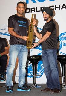 Reebok felicitates the World Cup winners Mahendra Singh Dhoni