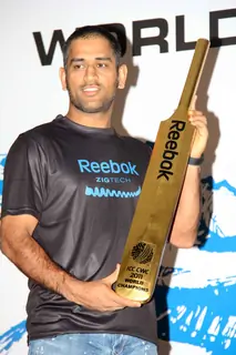 Reebok felicitates the World Cup winners Mahendra Singh Dhoni