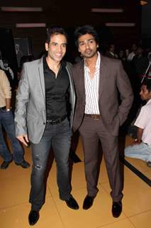 Tusshar Kapoor and Nikhil Dwivedi at premiere of movie 'Shor In The City'