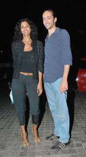 Celeb at screening of movie 'Chalo Dilli'