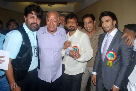 Ranveer Singh, Dara and Vindoo Dara Singh at Dada Saheb Phalke Awards