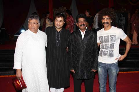 Makrand Deshpande and Vikram Gokhale at premiere of movie 'Balghandarva'