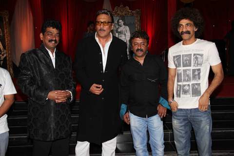 Makrand Deshpande and Jackie Shroff at premiere of movie 'Balghandarva'