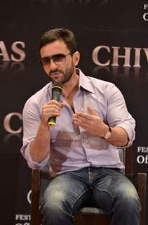 Saif Ali Khan at Chivas Cannes red carpet appearance announcement at Trident. .