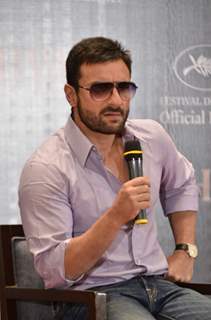 Saif Ali Khan at Chivas Cannes red carpet appearance announcement at Trident. .