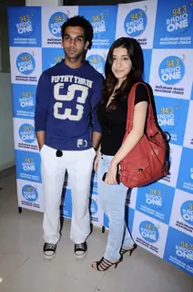 Raj Kumar Yadav and Kainaz Motivala cast of Ragini MMS at Radio one at Parel