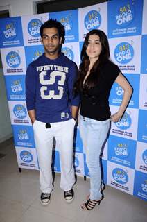 Raj Kumar Yadav and Kainaz Motivala cast of Ragini MMS at Radio one at Parel