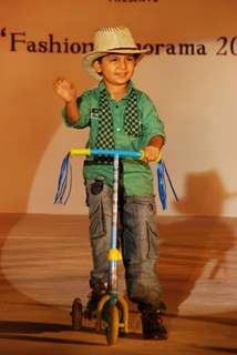 Kids walk the ramp at Garodia institute fashion show at Ghatkopar with the theme 'Melange'