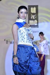 Models at Garodia institute fashion show at Ghatkopar. .