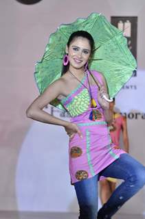 Models at Garodia institute fashion show at Ghatkopar. .