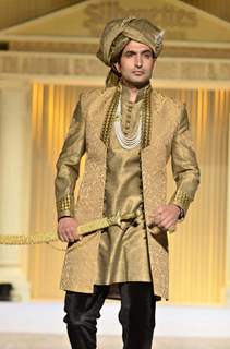 Model at the BD Somani fashion show at Sion. .