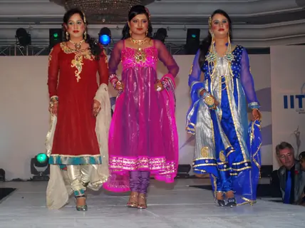 Models walk the ramp at IITC Annual Fashion Show