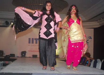 Models walk the ramp at IITC Annual Fashion Show